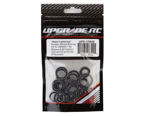 UpGrade RC "Black Lightning" Rubber Sealed Bearing Kit for Arrma™ 4S BLX V2