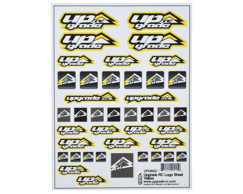 UpGrade RC Logo Decal Sheet (Yellow)