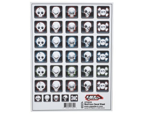 UpGrade RC "Skull Icon" Decal Sheet