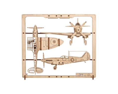UGears Fighter Aircraft 2.5D Wood Puzzle