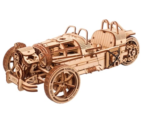 UGears Three-wheeler UGR-S Wooden Mechanical Model Kit