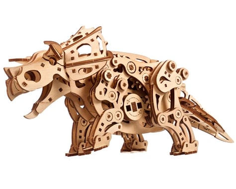 UGears Triceratops Wooden Mechanical Model Kit