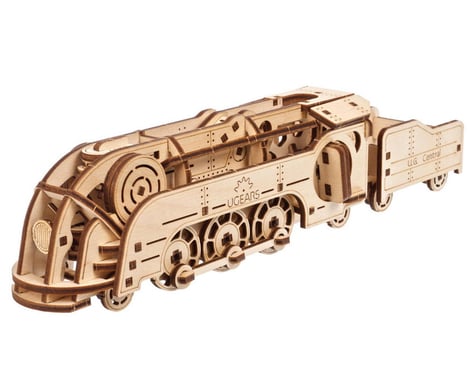 UGears Mini Locomotive Wooden Mechanical Model Kit