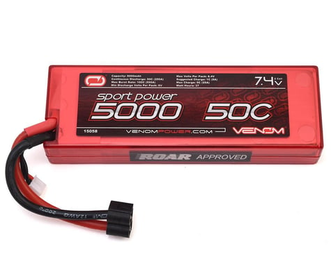 Venom Power Sport Power 2S 50C Hard Case LiPo Battery (7.4V/5000mAh)