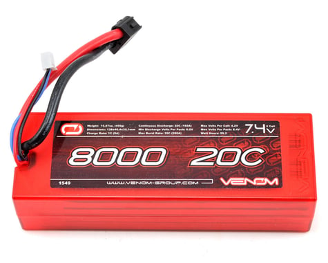 Venom Power 2S LiPo 20C Battery Pack w/Universal Connector (7.4V/8000mAh)