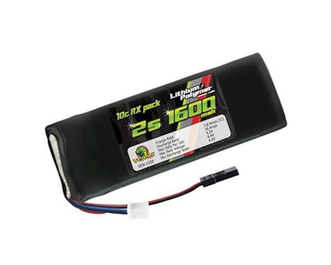 Venom Power 10C 7.4V 1600mAh 2S Receiver LiPo Flat Battery