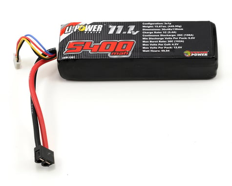 Venom Power 3S 20C LiPo Battery w/Universal Connector (11.1V/5400mAh)