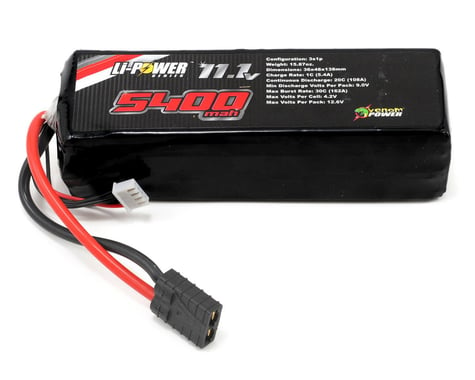 Venom Power 3S Li-Poly 20C Battery Pack w/ Traxxas Connector (11.1V/5400mAh)