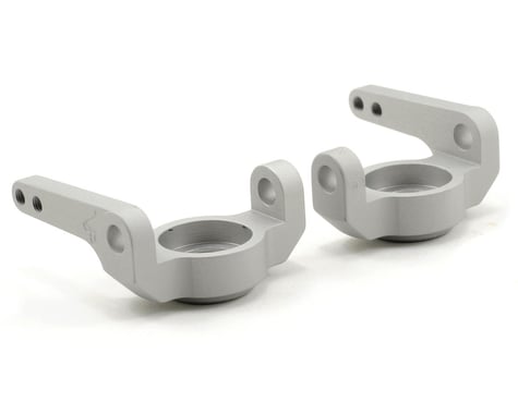 Vanquish Products Zero Ackermann High Steer Steering Knuckle Set (Silver)