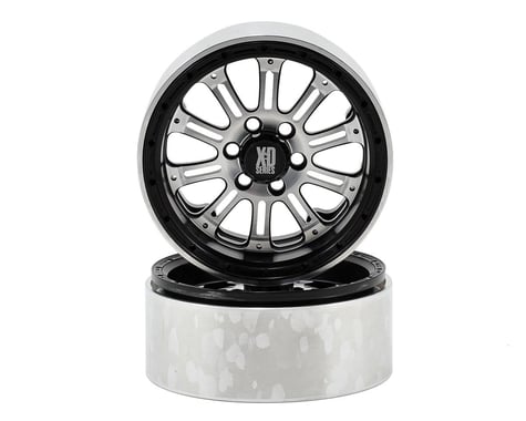 Vanquish Products SLW KMC XD-795 2.2 Beadlock Crawler Wheel (2-Black/Silver)