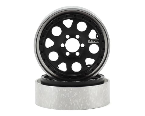 Vanquish Products KMC Enduro 2.2 Aluminum Beadlock Crawler Wheel (2-Black)