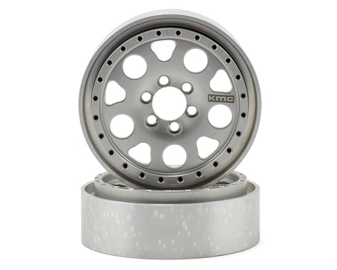 Vanquish Products KMC Enduro 2.2 Aluminum Beadlock Crawler Wheel (2-Silver)