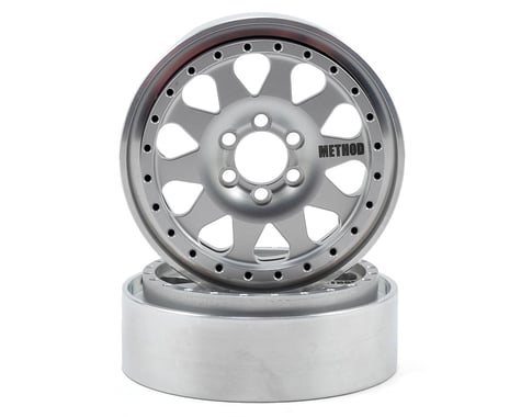 Vanquish Products Method 101 1.9  Beadlock Crawler Wheels (2-Silver)