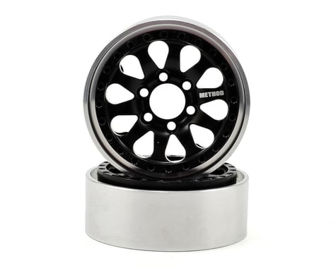 Vanquish Products Method 101 2.2 Aluminum Beadlock Crawler Wheel (2-Black)