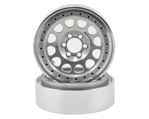 Vanquish Products Method 105 2.2 Aluminum Beadlock Crawler Wheel (2-Silver)