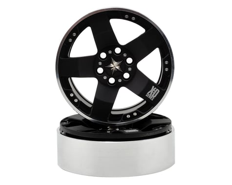 Vanquish Products KMC Rockstars 2.2 Aluminum Beadlock Crawler Wheel (2-Black)