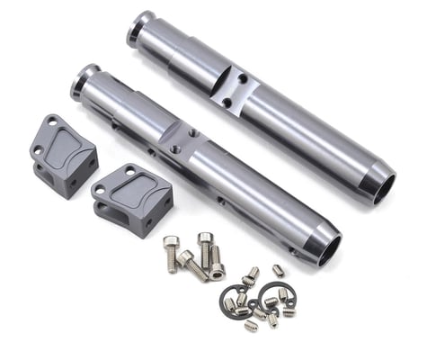 Vanquish Products Wraith/Yeti Center Pumpkin Rear Currie Axle Tubes (2) (Grey)