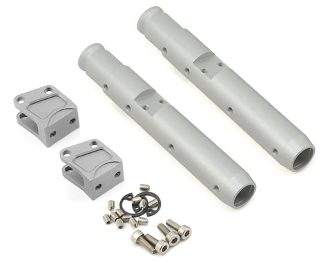 Vanquish Products Wraith/Yeti Center Pumpkin Currie Rear Axle Tubes (2) (Silver)