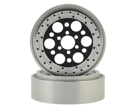 Vanquish Products OMF Outlaw II 2.2" Beadlock Wheels (2) (Black/Clear)