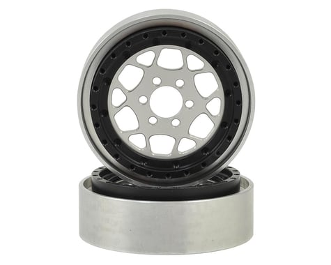 Vanquish Products OMF Type R 2.2" Beadlock Wheels (2) (Clear/Black)