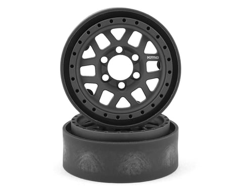 Vanquish Products KMC XD229 Machete V2 1.9" Beadlock Crawler Wheels (Grey) (2)