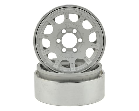 Vanquish Products Method Roost 1.9 Beadlock Crawler Wheels (Silver) (2)