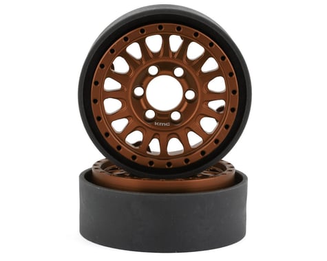 Vanquish Products KMC KM445 Impact 1.9" Beadlock Crawler Wheels (Bronze) (2)