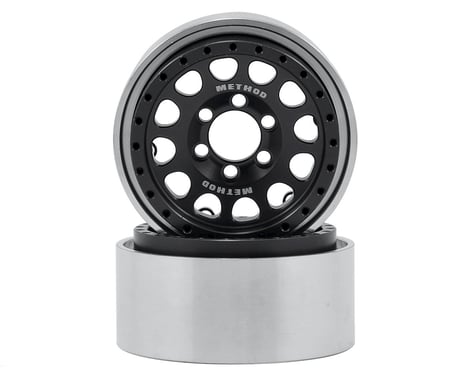 Vanquish Products Method 105 1.9" Beadlock Crawler Wheels (Black/Black) (2)
