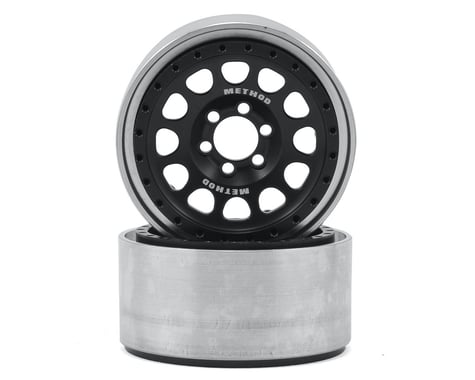 Vanquish Products Method 105 2.2" Wheel (Black/Silver) (2) (1.2" Wide)