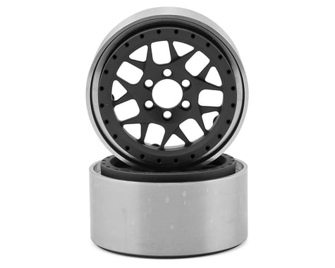 Vanquish Products KMC XD127 Bully 2.2" Wheel (Black/Silver) (2) (1.2" Wide)