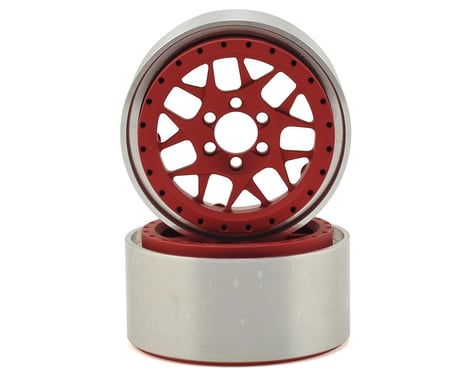 Vanquish Products KMC XD127 Bully 2.2" Wheel (Red/Black) (2) (1.2" Wide)