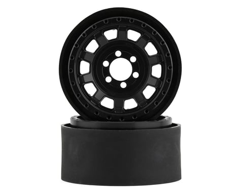 Vanquish Products KMC KM236 Tank 2.2" Beadlock Crawler Wheels (Black) (2)