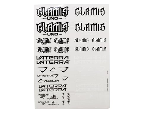 Vaterra Glamis Uno Sticker Sheet