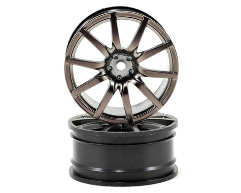Vaterra 54x26mm Nissan GT-R Front Wheel (Gun Metal) (2)