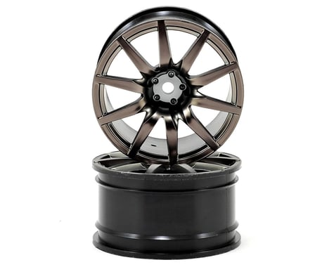Vaterra 54x30mm Nissan GT-R Rear Wheel (Gun Metal) (2)