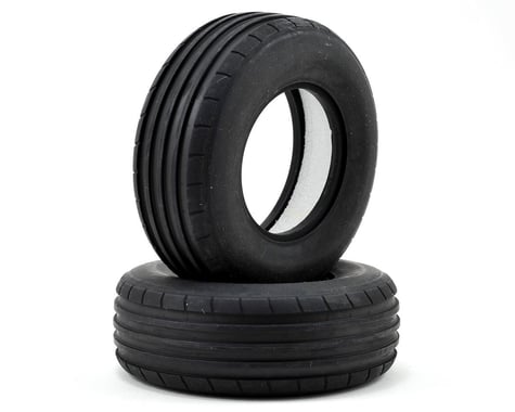 Vaterra Ribbed Front Tire w/Foam (2) (Medium)