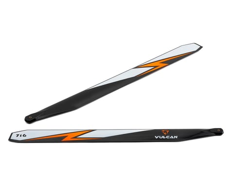 Vulcan Rotors 716mm Carbon Fiber Main Blade Combo Set (Orange)