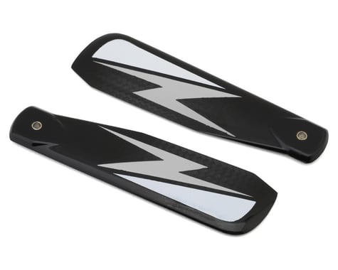 Vulcan Rotors 95mm Carbon Fiber Tail Blade Set (Silver)