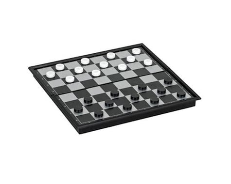 Wood Expressions WE Games 18-1508 Magnetic Checkers Set -Small Travel Size