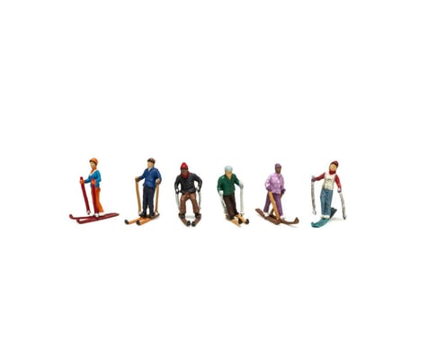 Woodland Scenics N Scale Snow Skiers Micro Figures Set