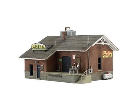 Woodland Scenics N Built-N-Ready Chip's Ice House 1-Story Building