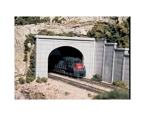 Woodland Scenics HO Double Tunnel Portal, Concrete