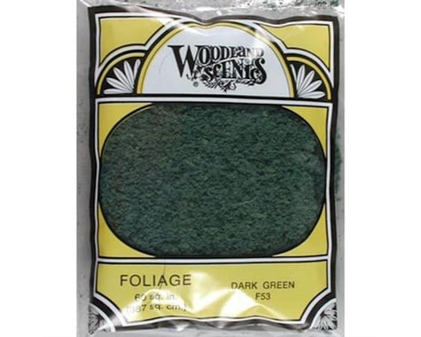 Woodland Scenics Foliage Bag, Dark Green/90.7 sq. in.