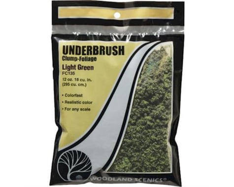 Woodland Scenics Underbrush Bag, Light Green/18 cu. in.