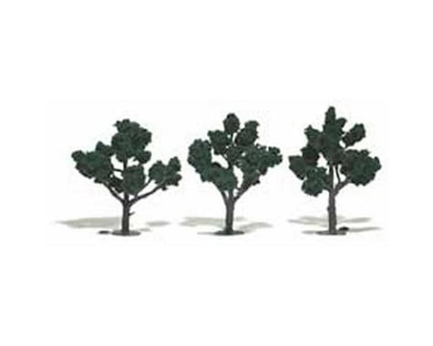 Woodland Scenics Ready-Made Tree, Dark Green 4-5" (3)