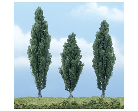 Woodland Scenics Premium Poplar Tree, 4.75"/3.5"/4.25" (3)