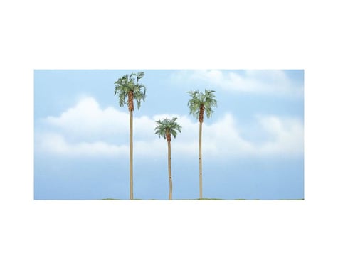 Woodland Scenics Premium Royal Palm Tree, 4.5"/4"/3" (3)
