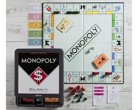 WS Games Company Monopoly Nostalgia Tin Edition Board Game