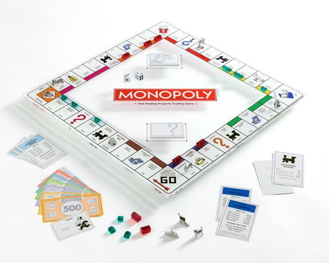 WS Games Company Monopoly Glass Edition