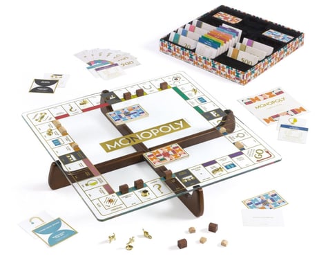 WS Games Company Monopoly Prisma Glass Edition Board Game